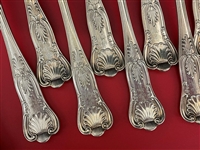 (12) Gorham Silver Plate Kings II Forks and Knives