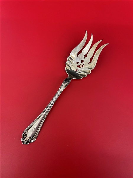Alvin Sterling Silver Cold Meat Fork "Melrose" Pattern