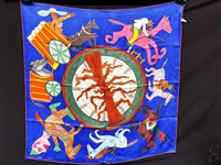 Original Louis Vuitton Les Chevaux Silk Scarf William Wilson