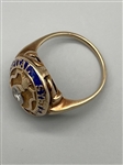 10K Gold Company Enameled Diamond Ring