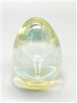 (2) Glass Paperweights Including Eickholt Egg