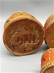 (4) Native American Birch Bark and Porcupine Quill Baskets/Trays