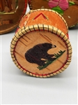 (4) Native American Birch Bark and Porcupine Quill Baskets/Trays