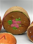 (4) Native American Birch Bark and Porcupine Quill Baskets/Trays