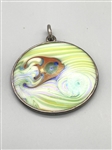 Lundberg Studios Sterling Silver Glass Pendant