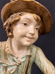 A. de Ranieri Spelterware Figural Lamp Francaise Collection MI