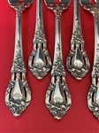 (14) Lunt Sterling Silver Eloquence Salad Forks