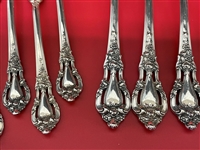 (12) Lunt Eloquence Sterling Silver Dinner and Seafood Forks