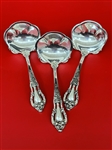 (3) Lunt "Eloquence" Sterling Silver Sauce Ladles