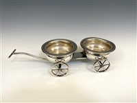 E.B. Rogers Silver Plate Wine Cart