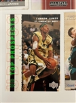 (5) Lebron James Basketball Cards