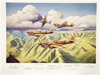 Michael Short Signed Military Lithograph: Tigers Turn the Tide