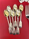 (66) Piece Elkington and Co. Sterling Silver Flatware Set c.1900