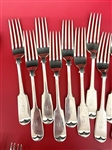 (66) Piece Elkington and Co. Sterling Silver Flatware Set c.1900