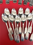 (66) Piece Elkington and Co. Sterling Silver Flatware Set c.1900