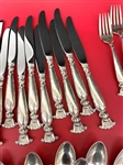 (72) Piece Wallace Sterling Silver Flatware Set Romance of the Seas 
