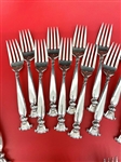 (72) Piece Wallace Sterling Silver Flatware Set Romance of the Seas 