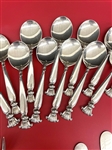 (72) Piece Wallace Sterling Silver Flatware Set Romance of the Seas 