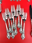 (88) Piece Lunt Sterling Silver Flatware Set Eloquence