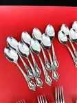 (88) Piece Lunt Sterling Silver Flatware Set Eloquence