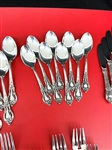 (88) Piece Lunt Sterling Silver Flatware Set Eloquence