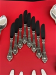 (88) Piece Lunt Sterling Silver Flatware Set Eloquence