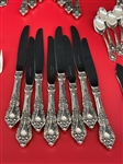 (88) Piece Lunt Sterling Silver Flatware Set Eloquence