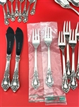 (88) Piece Lunt Sterling Silver Flatware Set Eloquence
