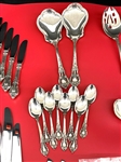 (88) Piece Lunt Sterling Silver Flatware Set Eloquence