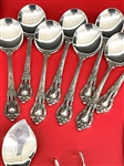(88) Piece Lunt Sterling Silver Flatware Set Eloquence