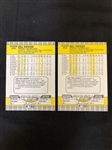 (2) Billy Ripken F Error Cards