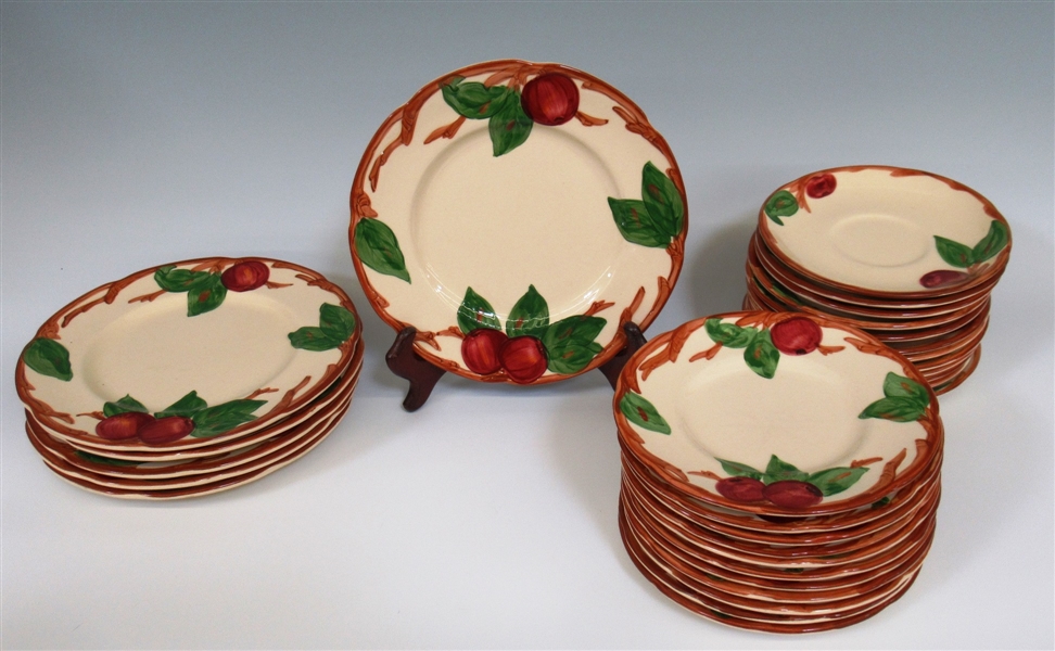 Franciscan Earthenware Apple Plates Lot