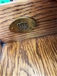 Lloyd Buxton Kidney Form Leather Top Executive Desk