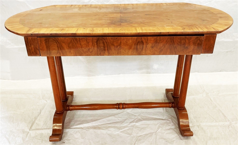 Scandinavian One Drawer Library Table