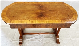 Scandinavian One Drawer Library Table