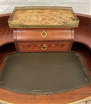 French 19th Century Mahogany and Fruitwood Breccia Marble Secretaire