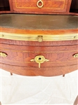 French 19th Century Mahogany and Fruitwood Breccia Marble Secretaire