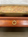 French 19th Century Mahogany and Fruitwood Breccia Marble Secretaire