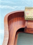 French 19th Century Mahogany and Fruitwood Breccia Marble Secretaire