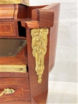 French 19th Century Mahogany and Fruitwood Breccia Marble Secretaire
