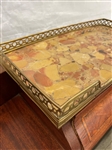 French 19th Century Mahogany and Fruitwood Breccia Marble Secretaire