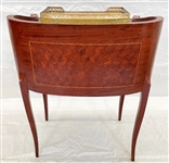French 19th Century Mahogany and Fruitwood Breccia Marble Secretaire