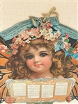 1904 Chromolithograph Four Panel Calendar