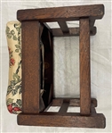 Mission Ramsey-Alton Oak Oakcraft Upholstered Stool
