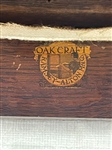 Mission Ramsey-Alton Oak Oakcraft Upholstered Stool