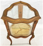 Unusual Shape Dore' Bronze Mounted Vitrine