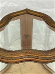 Unusual Shape Dore' Bronze Mounted Vitrine