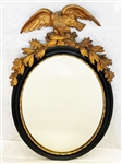 Federal Oval Mirror Eagle Gilt Top