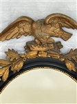 Federal Oval Mirror Eagle Gilt Top
