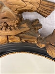Federal Oval Mirror Eagle Gilt Top